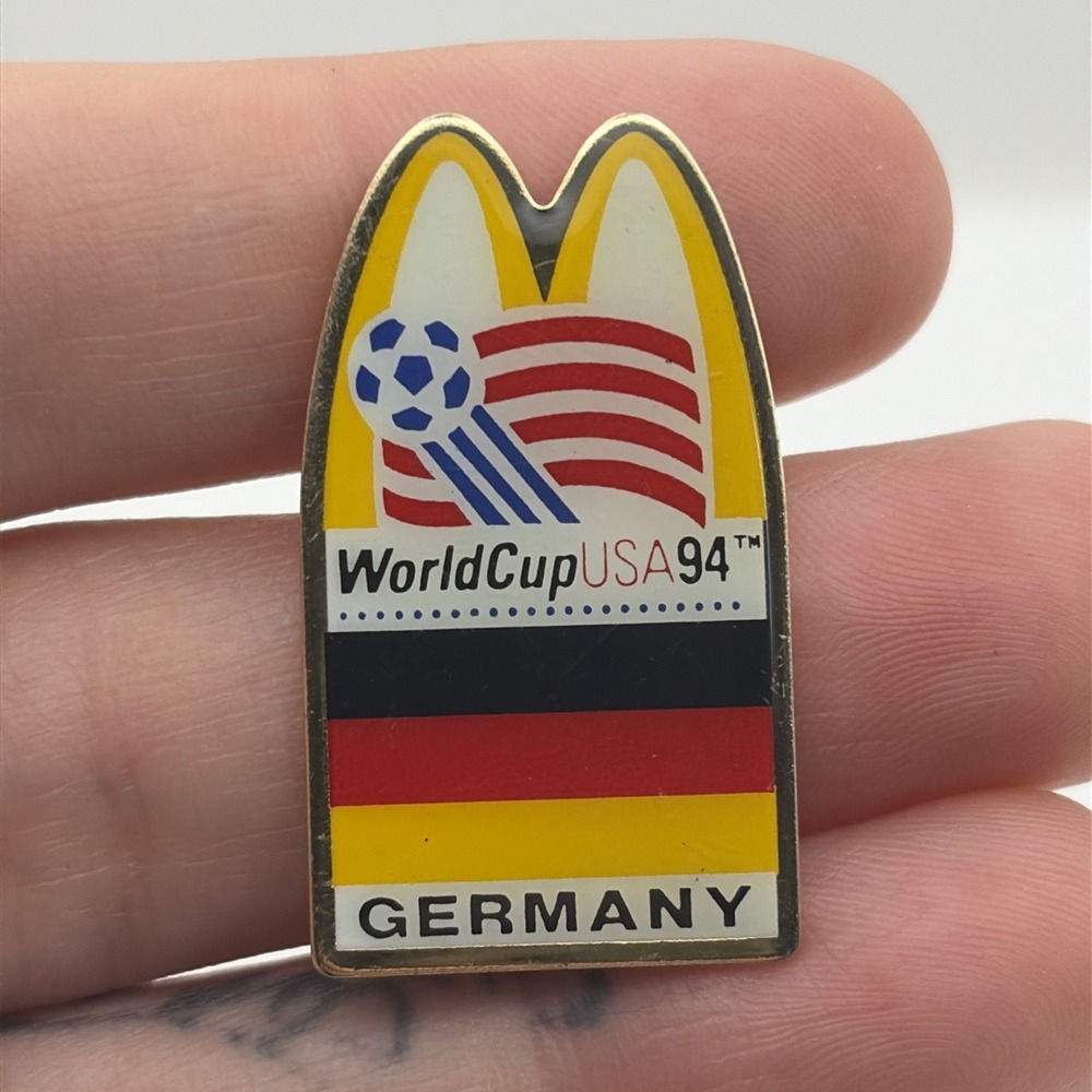 World Cup USA 1994 Soccer McDonald’s Germany Flag Lapel Hat Pin